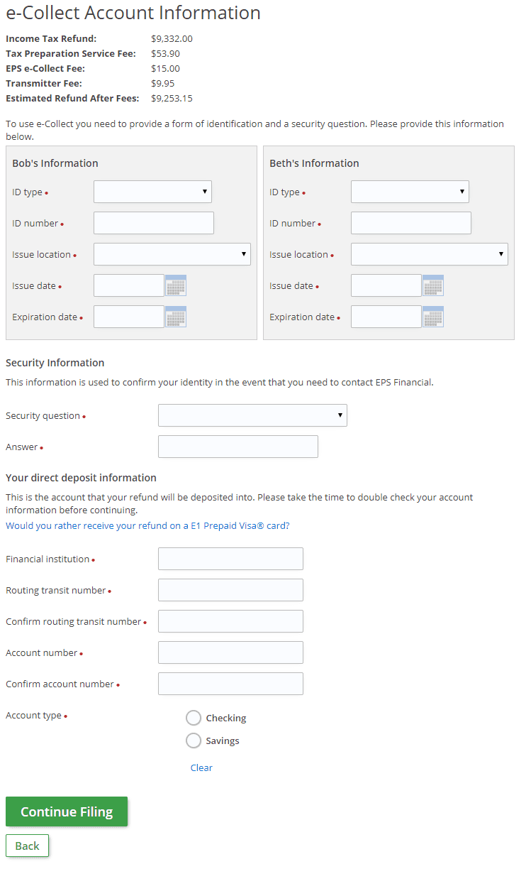 e-Collect Information