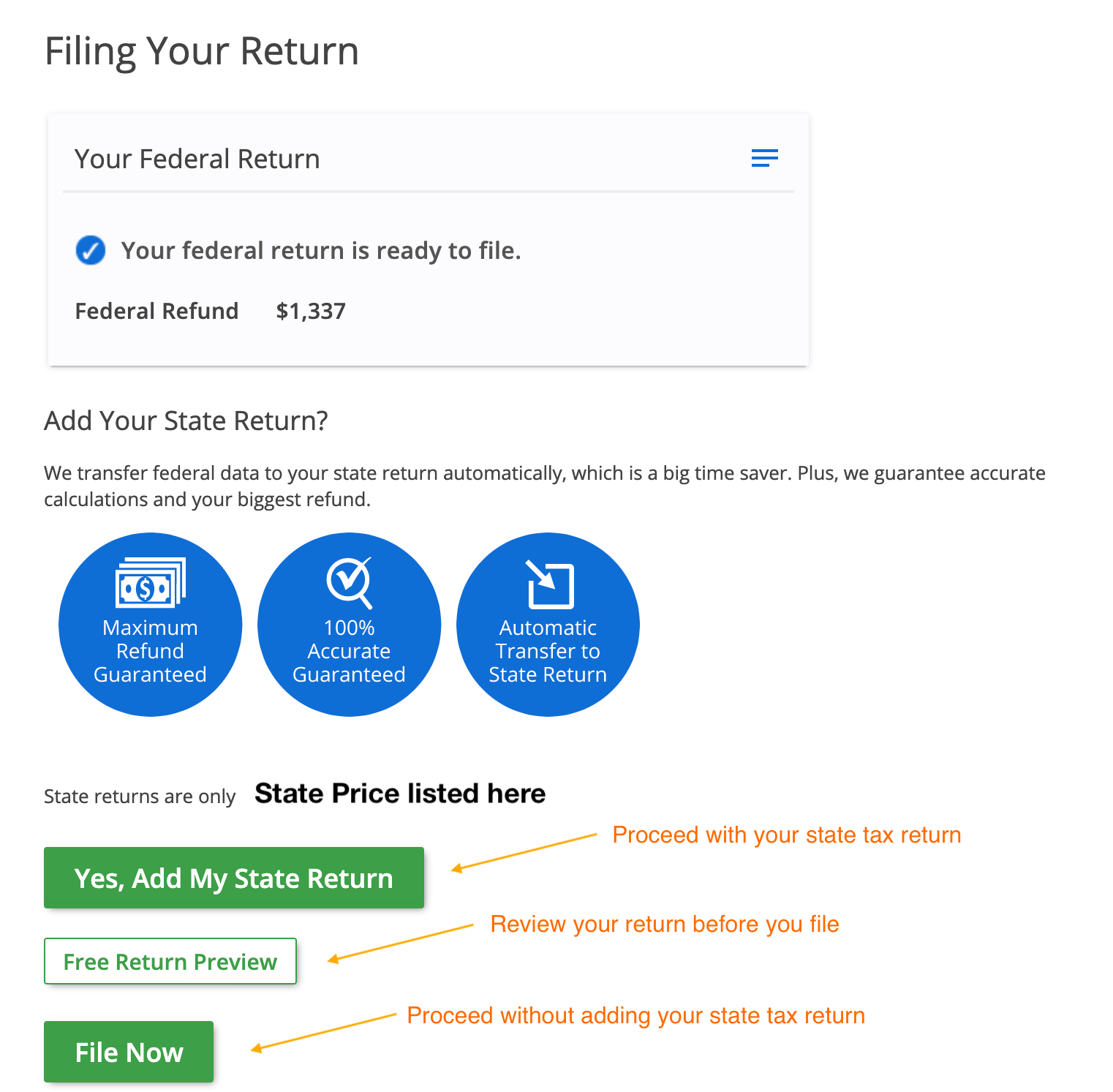 Filing Your Return