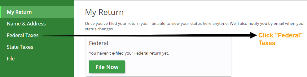 Click Federal Taxes