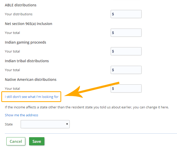 Force Tax Return - More Options