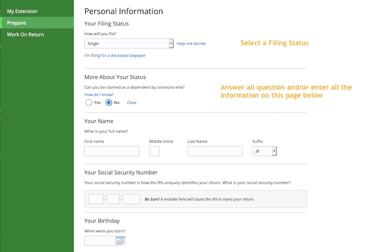 IRS Extension