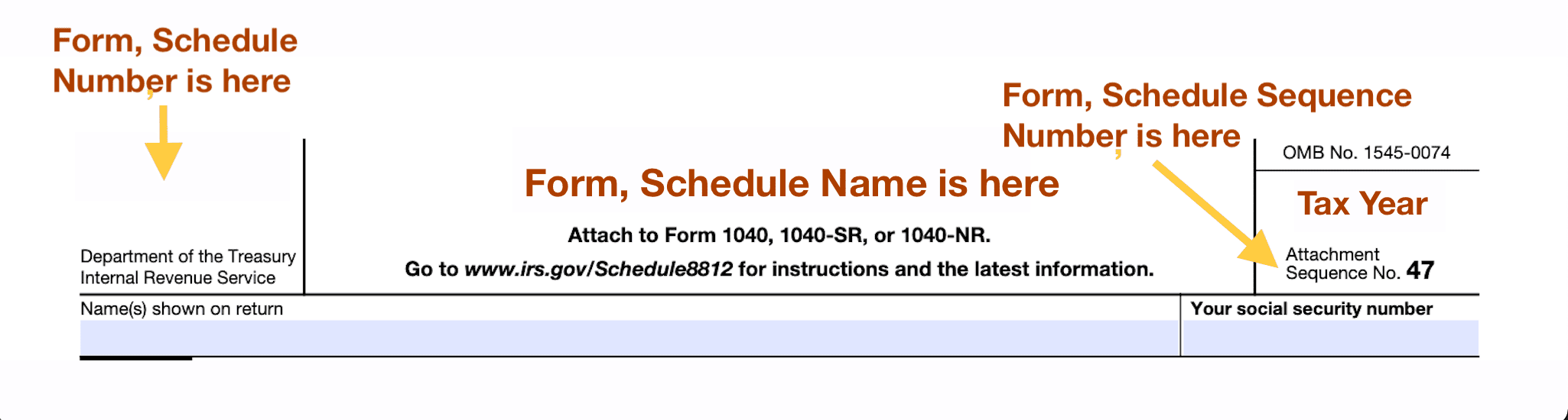 Attach Tax Form Sequence