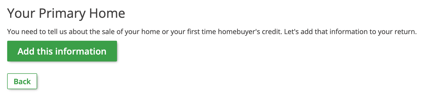 Home Sale