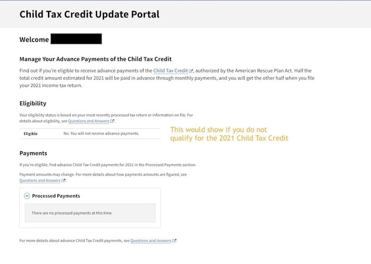 IRS Portal Profile