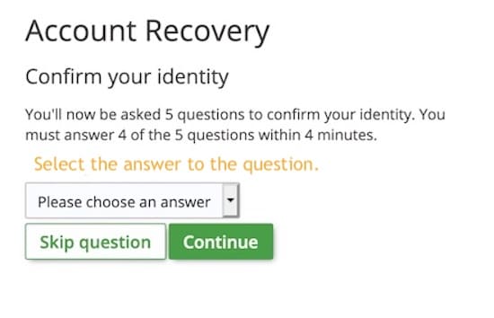 security recovery