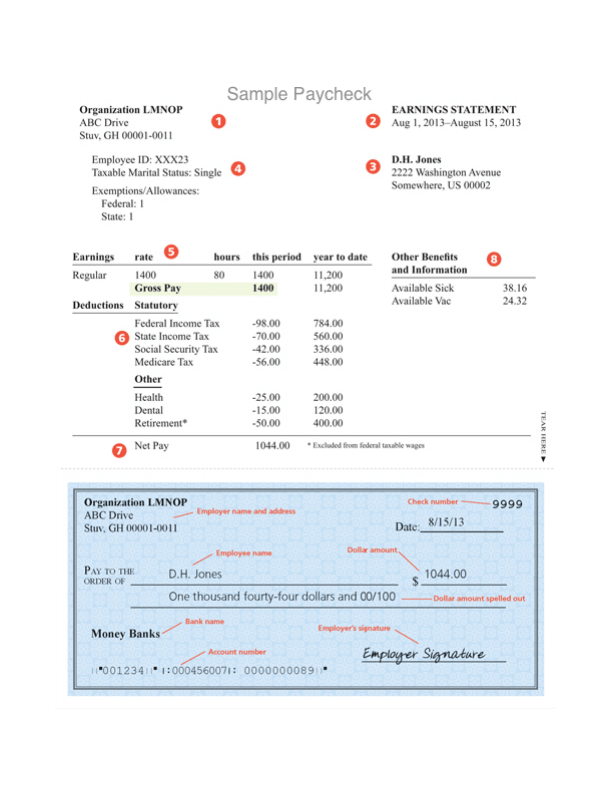 Sample Paycheck