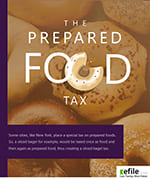 New York City places a special tax on prepared foods, so sliced bagels are taxed once as food and again as prepared food, thus creating a sliced bagel tax.