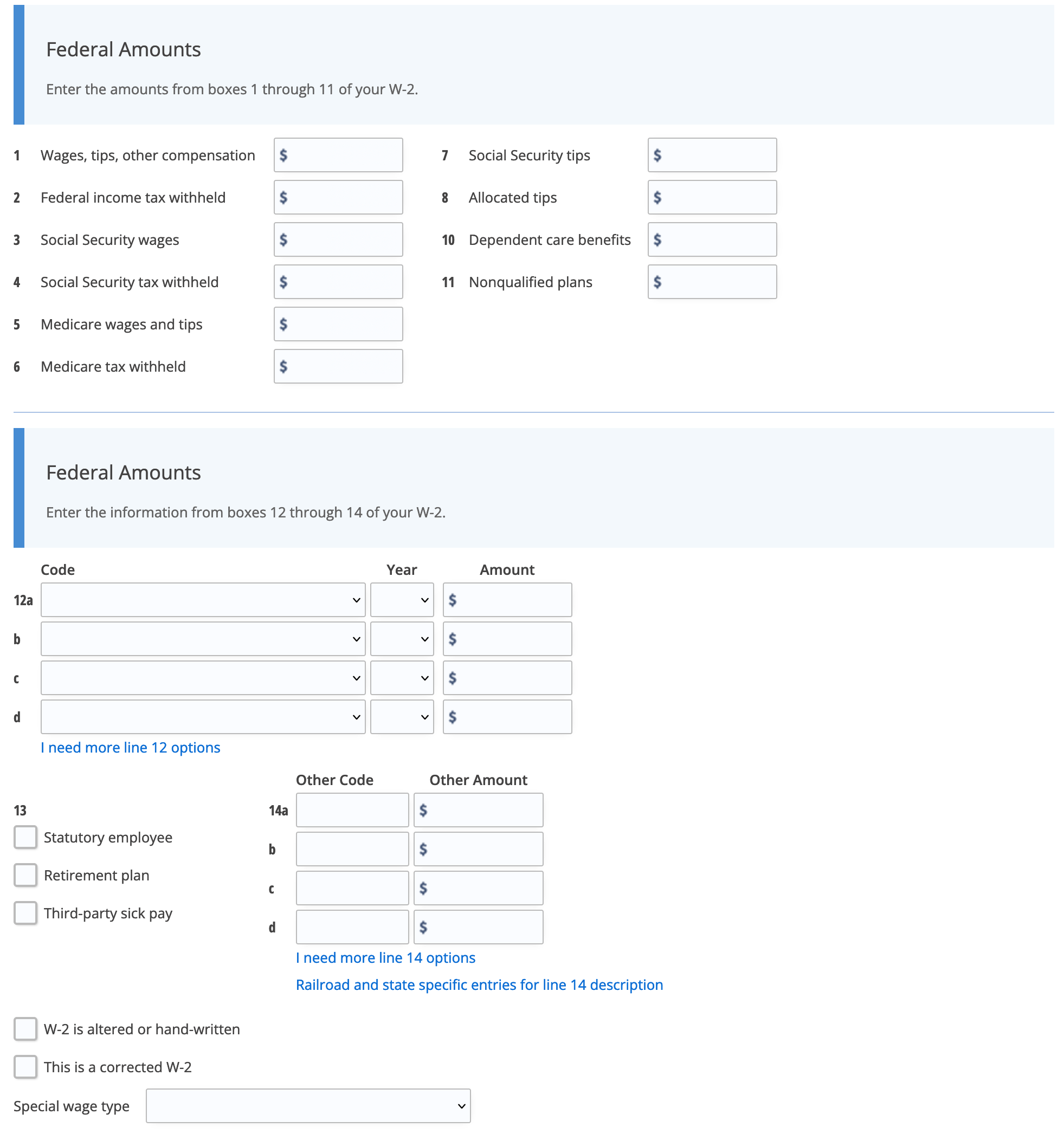 W-2 Federal