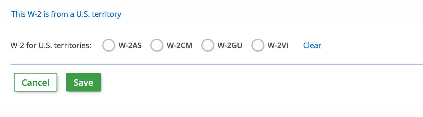 W-2 Territory