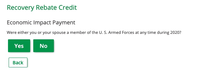 Zero Income Tax Return - Member of Armed Forces
