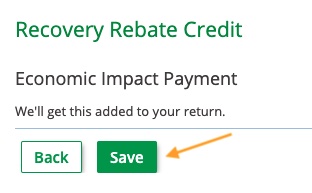 Zero Income Tax Return - Save Recovery Rebate Credit